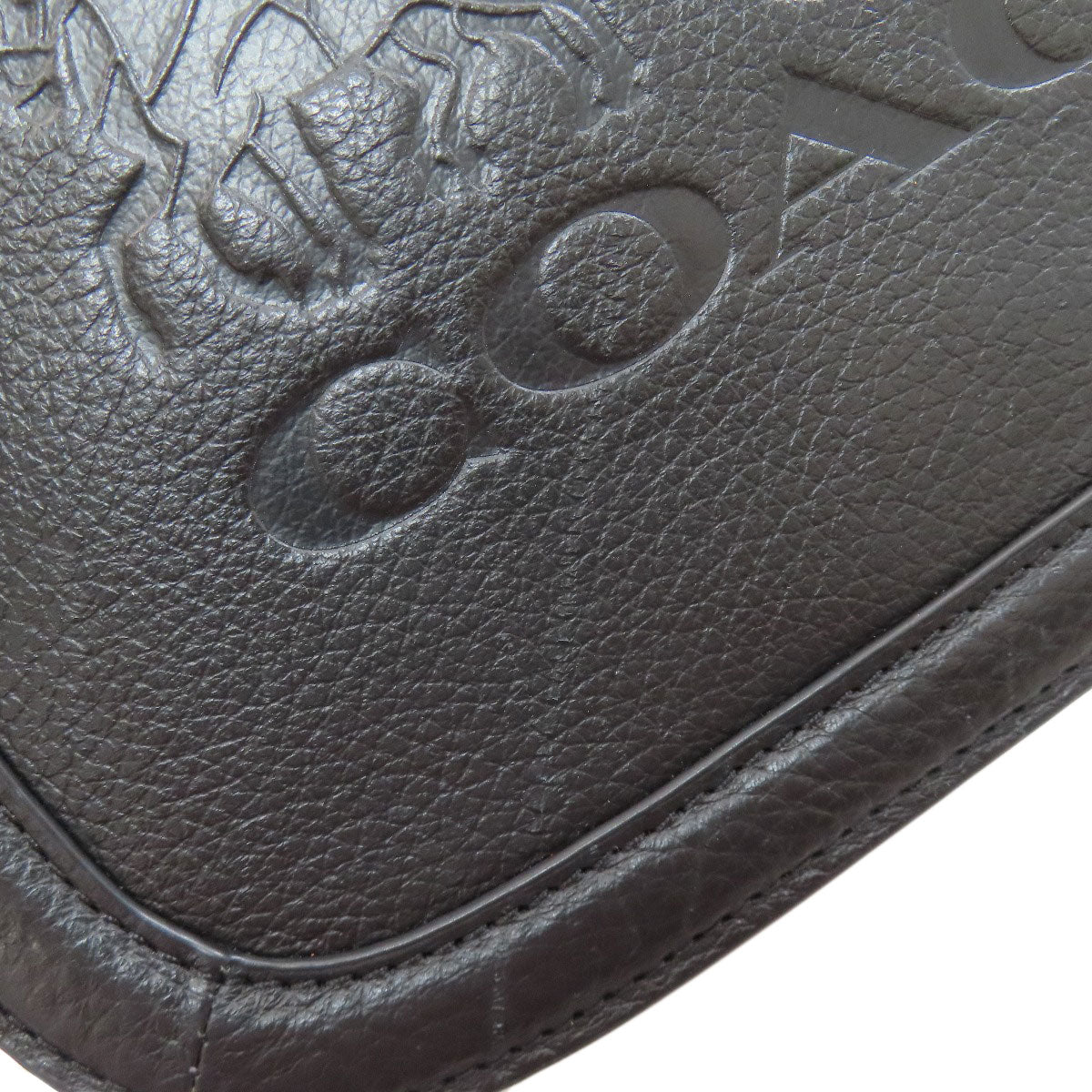 COACH C4058 Saddle Bags with Horse and Carriage Shoulder Bag Leather Ladies [Used]