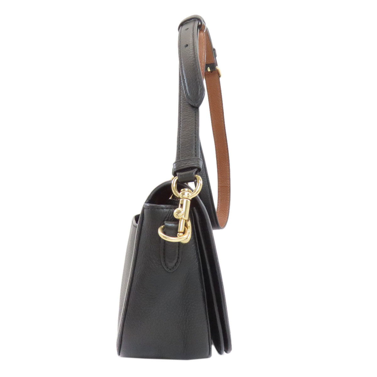 COACH C4058 Saddle Bags with Horse and Carriage Shoulder Bag Leather Ladies [Used]