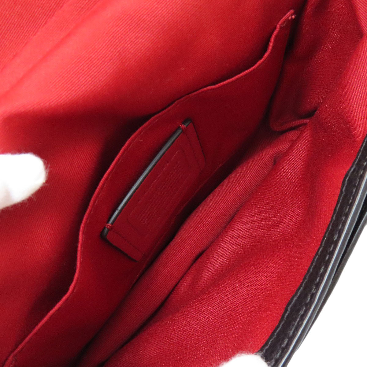 COACH C4058 Saddle Bags with Horse and Carriage Shoulder Bag Leather Ladies [Used]