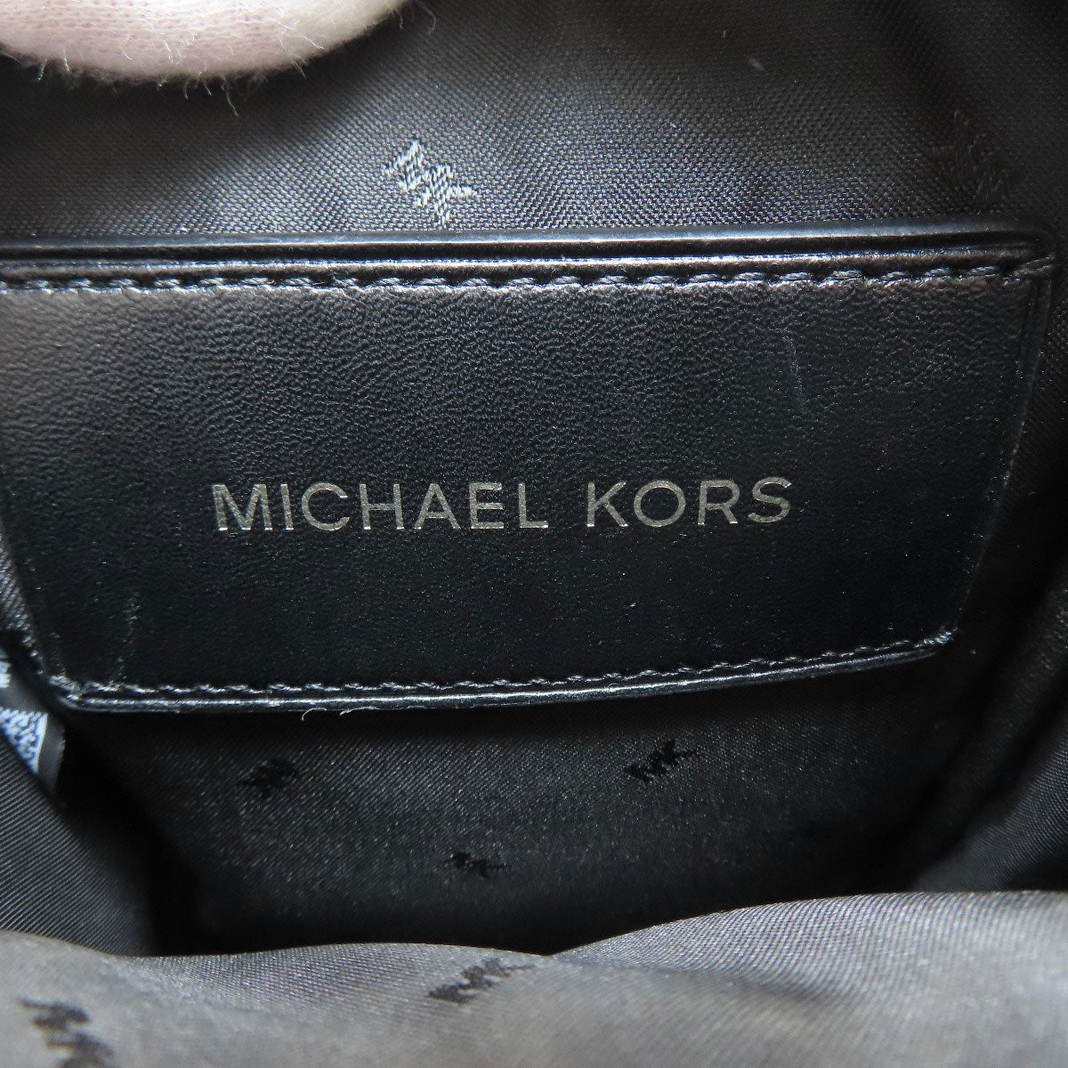 Michael Kors MK logo Shoulder Bag Leather NylonLadies [Used]