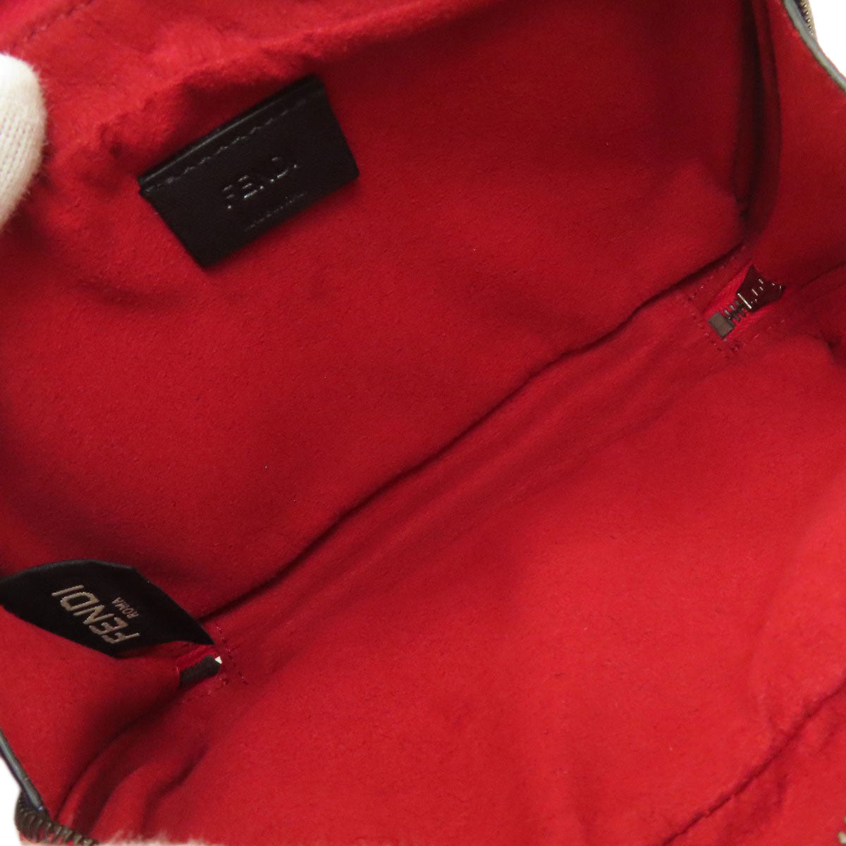 FENDI logo Shoulder Bag Leather Ladies [Used]