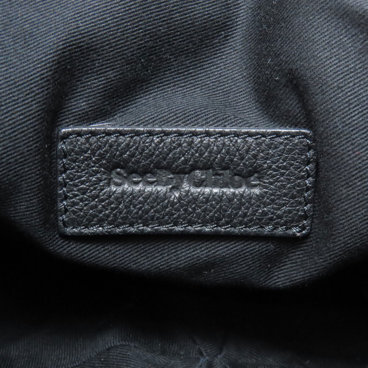 SEE BY CHLOE Drawstring tassel Shoulder Bag Leather Ladies [Used]