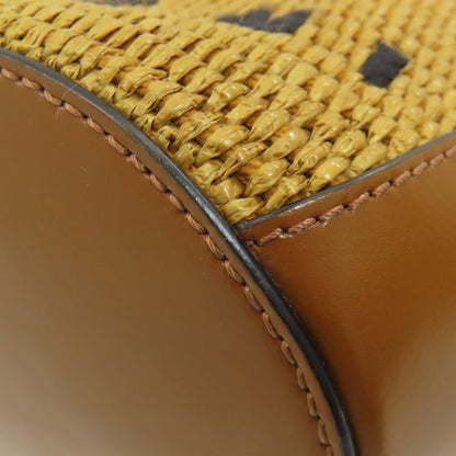 MARNI Tropicalia Bucket 2WAY Shoulder Bag Leather Fake RaffiaLadies [Used]