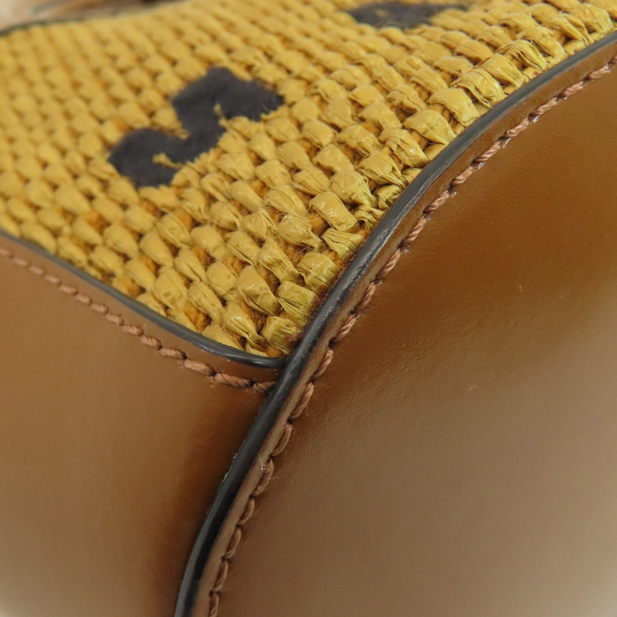 MARNI Tropicalia Bucket 2WAY Shoulder Bag Leather Fake RaffiaLadies [Used]