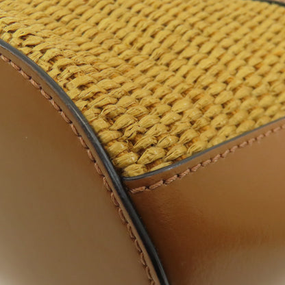 MARNI Tropicalia Bucket 2WAY Shoulder Bag Leather Fake RaffiaLadies [Used]