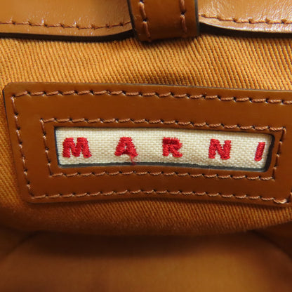 MARNI Tropicalia Bucket 2WAY Shoulder Bag Leather Fake RaffiaLadies [Used]