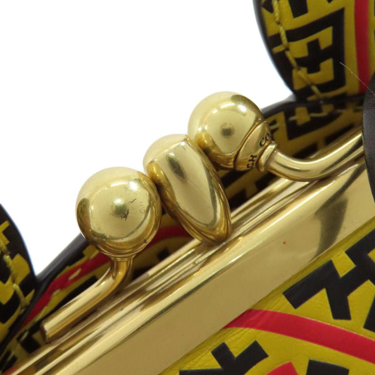 COACH 4718 Kiss Rock Mickey collaboration 2WAY Shoulder Bag Leather Ladies [Used]