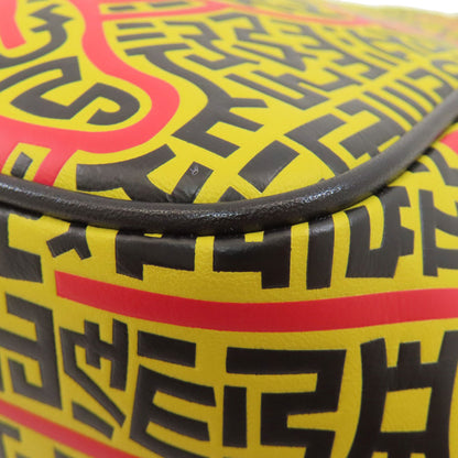 COACH 4718 Kiss Rock Mickey collaboration 2WAY Shoulder Bag Leather Ladies [Used]