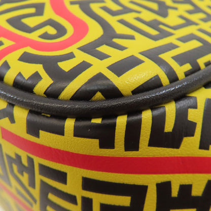 COACH 4718 Kiss Rock Mickey collaboration 2WAY Shoulder Bag Leather Ladies [Used]