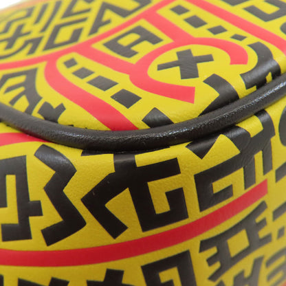 COACH 4718 Kiss Rock Mickey collaboration 2WAY Shoulder Bag Leather Ladies [Used]