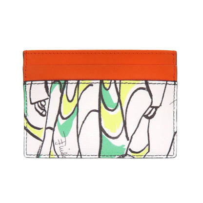 Emilio Pucci Pucci Card Case Leather Ladies [Used]