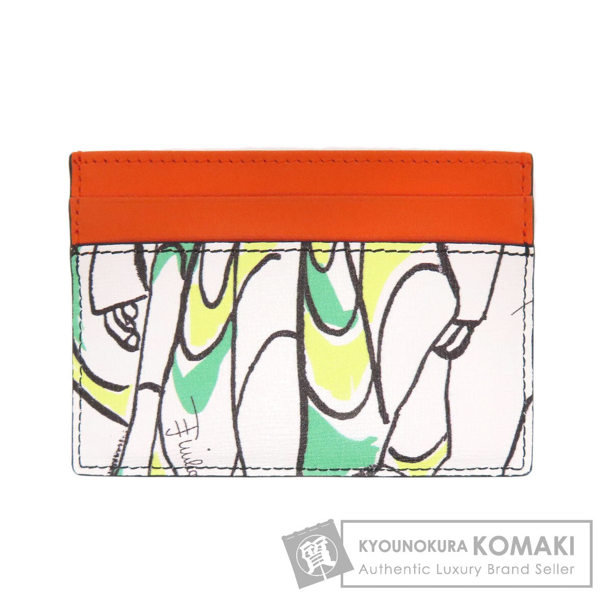 Emilio Pucci Pucci Card Case Leather Ladies [Used]