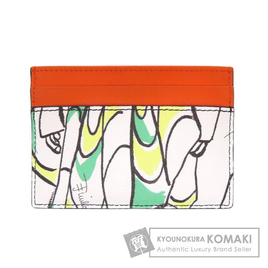 Emilio Pucci Pucci Card Case Leather Ladies [Used]