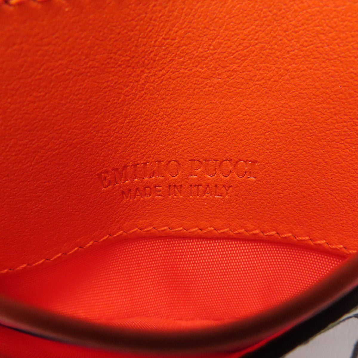 Emilio Pucci Pucci Card Case Leather Ladies [Used]