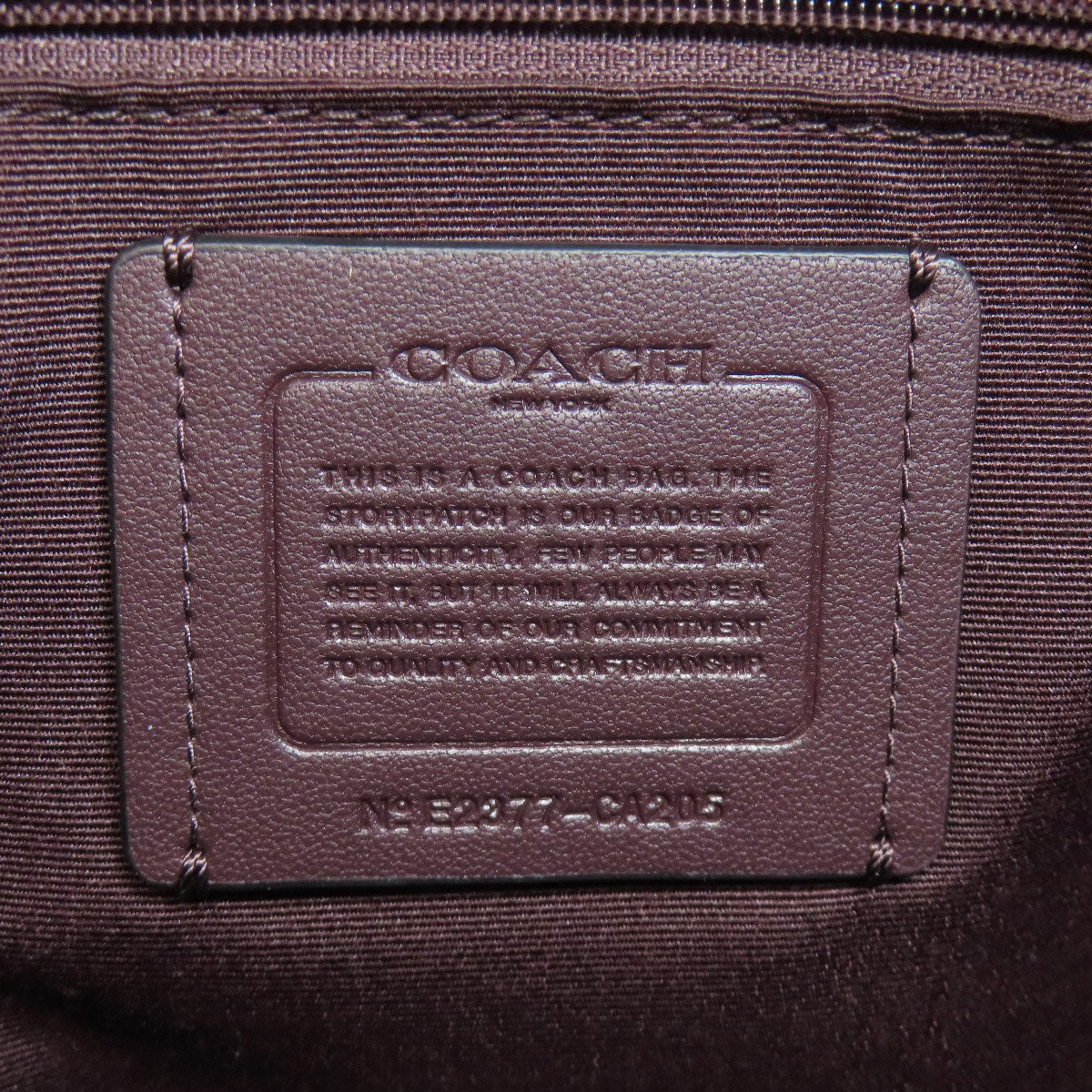 COACH CA205 Ellis 2WAY Handbag Nylon Ladies [Used]