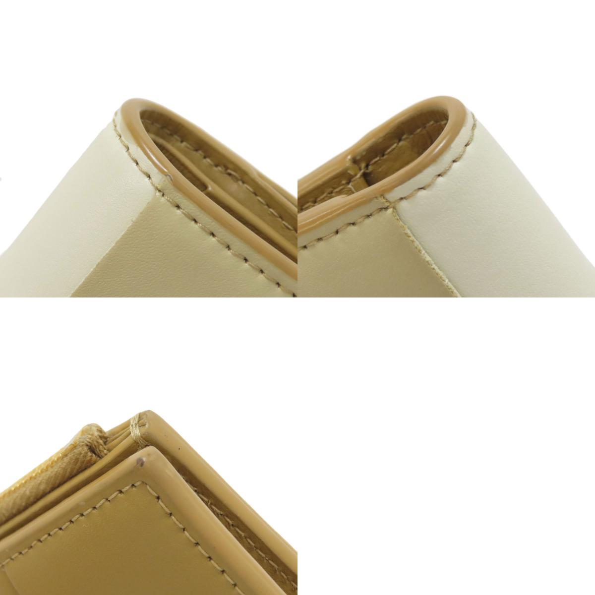 BOTTEGA VENETA Cassette Bifold Wallet Bifold Wallet with Coin Pocket Calf Ladies [Used]