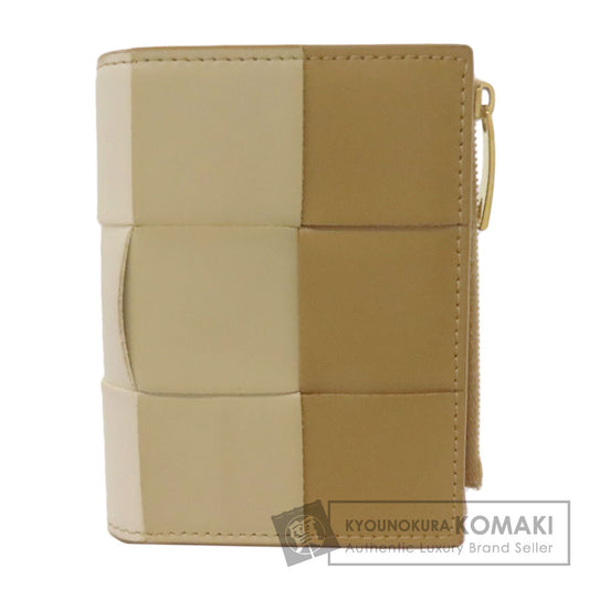BOTTEGA VENETA Cassette Bifold Wallet Bifold Wallet with Coin Pocket Calf Ladies [Used]