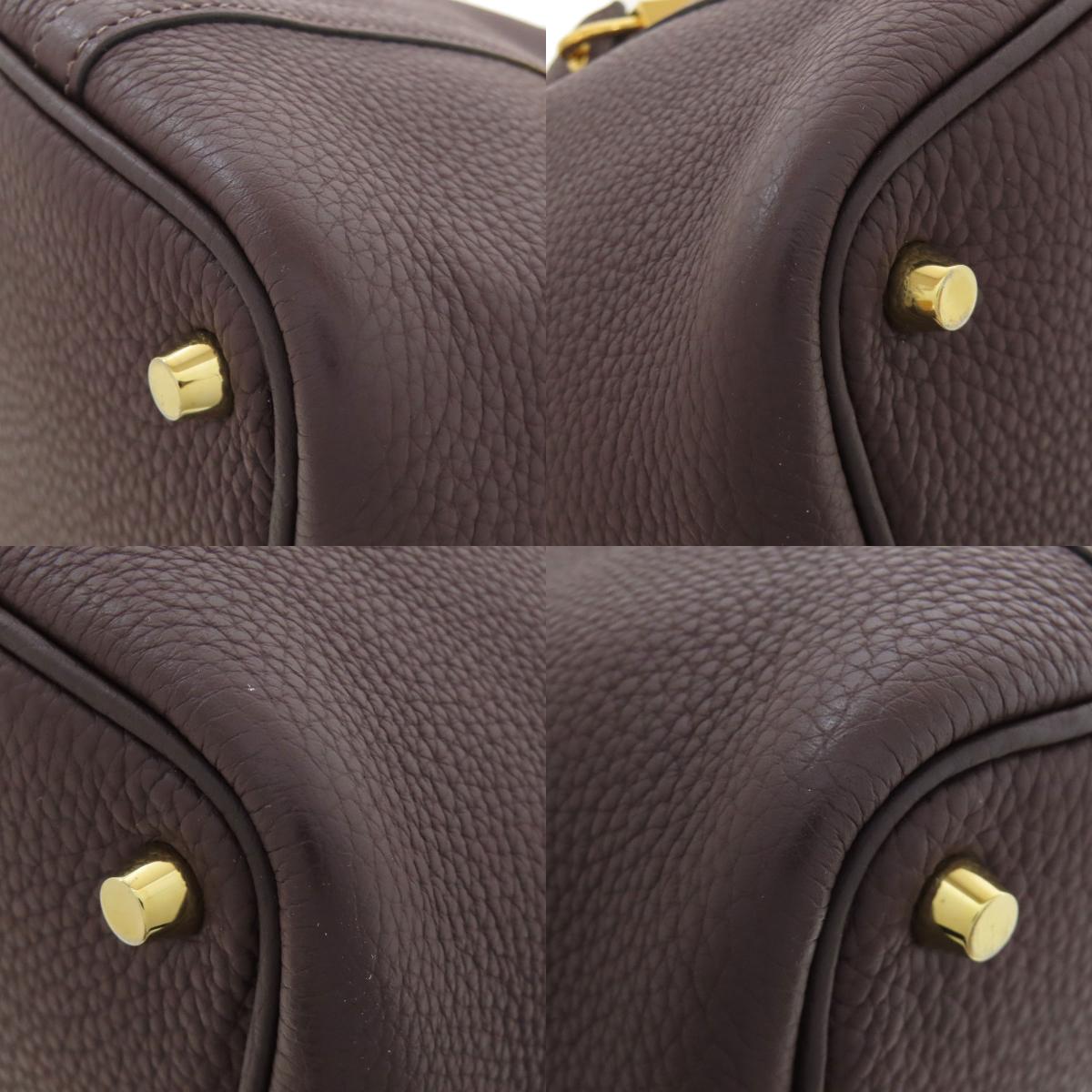 HERMES Picotin Lock PM Rouge Serie GoldHardware Handbag Taurillon Clemence Ladies [Used]