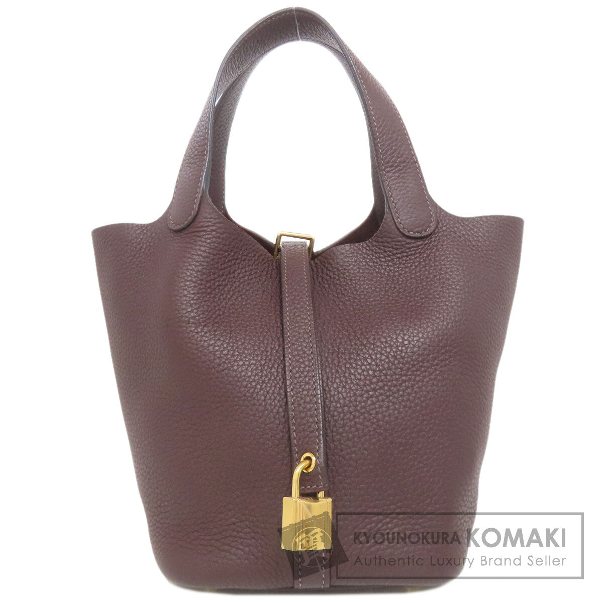 HERMES Picotin Lock PM Rouge Serie GoldHardware Handbag Taurillon Clemence Ladies [Used]