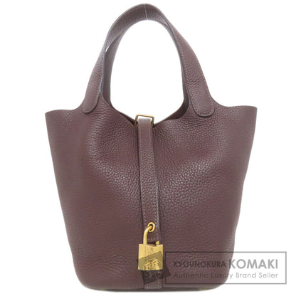 HERMES Picotin Lock PM Rouge Serie GoldHardware Handbag Taurillon Clemence Ladies [Used]