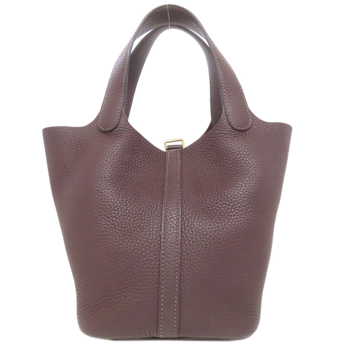 HERMES Picotin Lock PM Rouge Serie GoldHardware Handbag Taurillon Clemence Ladies [Used]