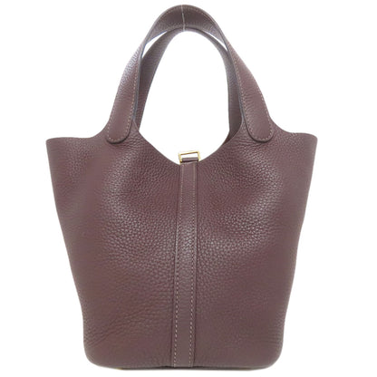 HERMES Picotin Lock PM Rouge Serie GoldHardware Handbag Taurillon Clemence Ladies [Used]