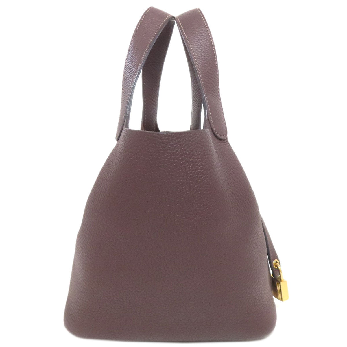 HERMES Picotin Lock PM Rouge Serie GoldHardware Handbag Taurillon Clemence Ladies [Used]