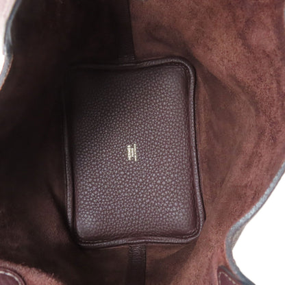 HERMES Picotin Lock PM Rouge Serie GoldHardware Handbag Taurillon Clemence Ladies [Used]
