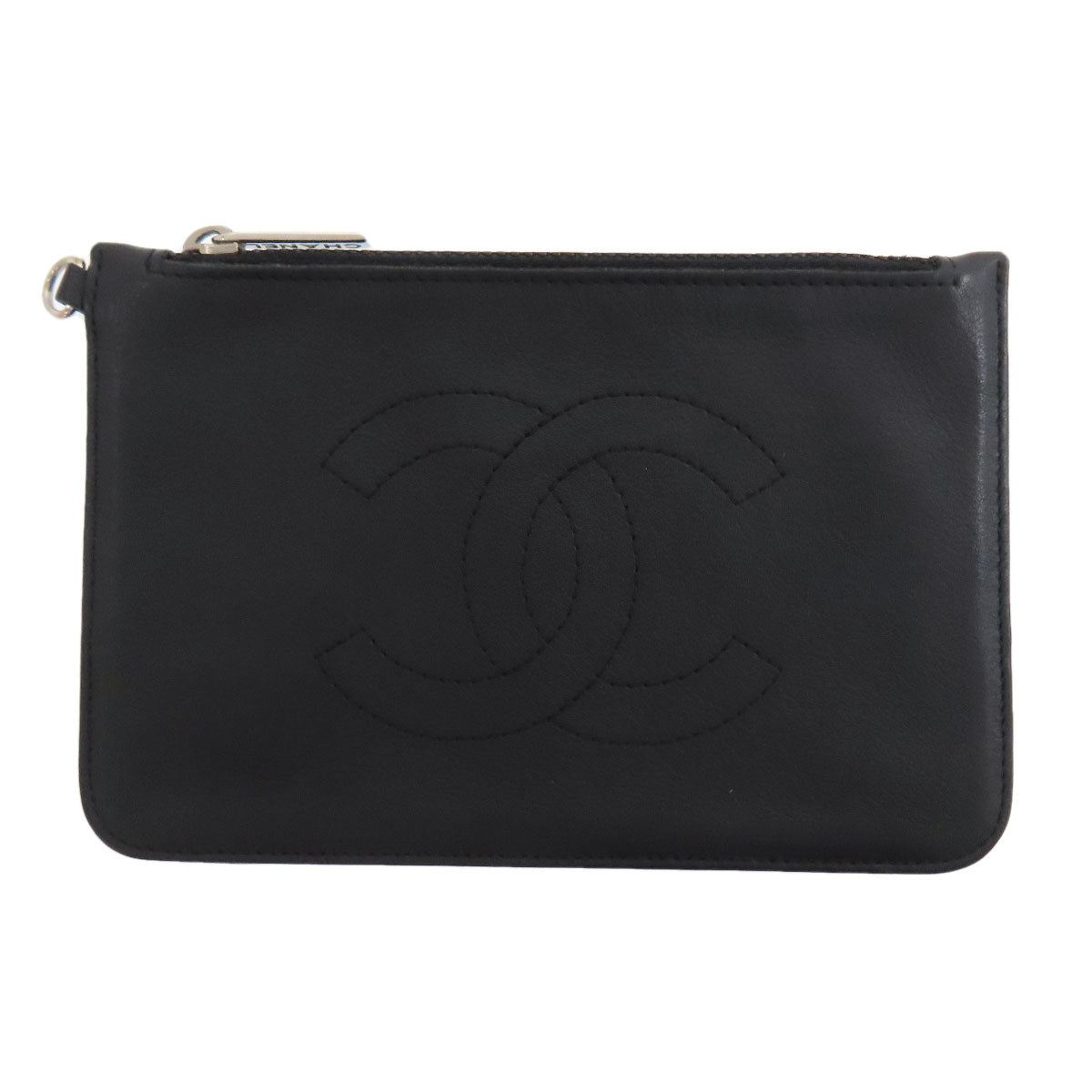 CHANEL COCO Mark Accessory pouch Lambskin Ladies [Used]