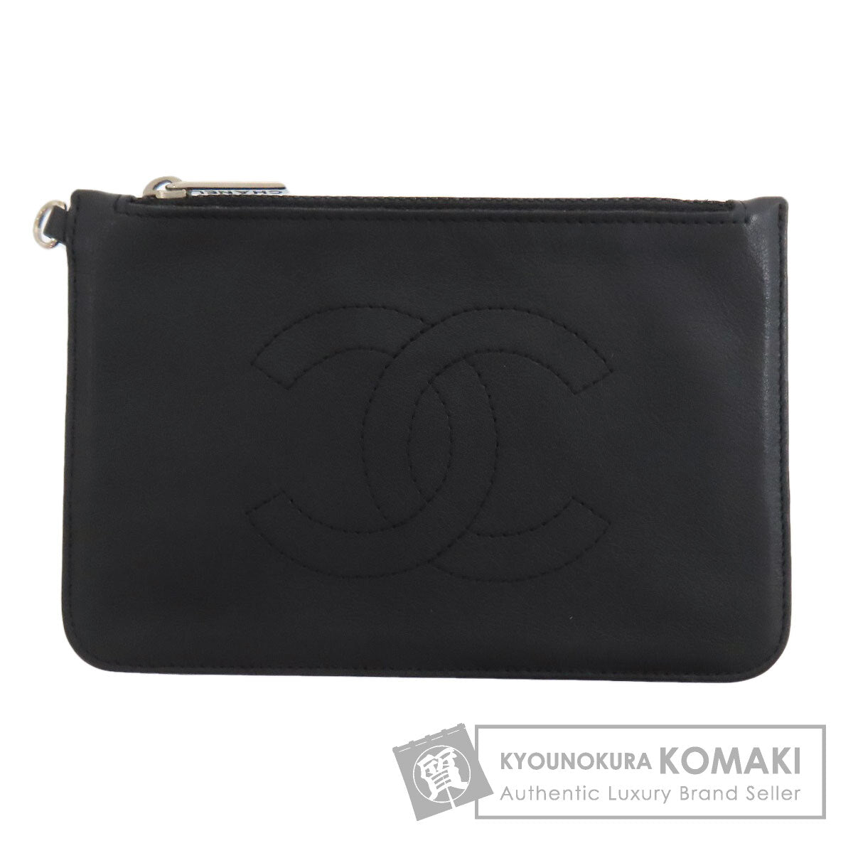 CHANEL COCO Mark Accessory pouch Lambskin Ladies [Used]