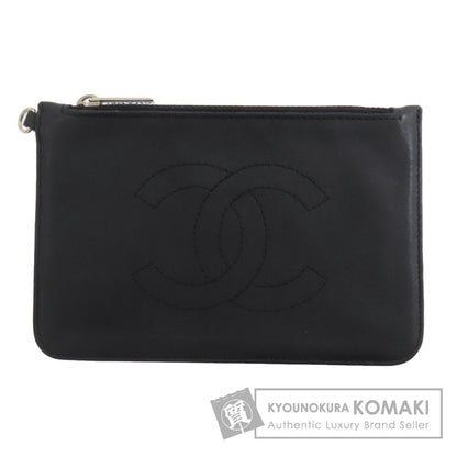 CHANEL COCO Mark Accessory pouch Lambskin Ladies [Used]