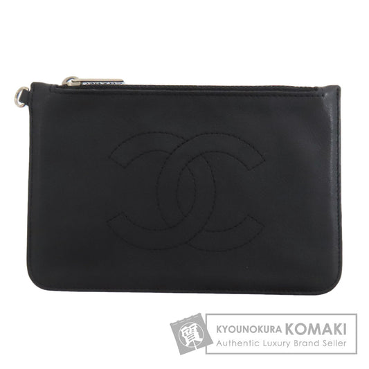CHANEL COCO Mark Accessory pouch Lambskin Ladies [Used]