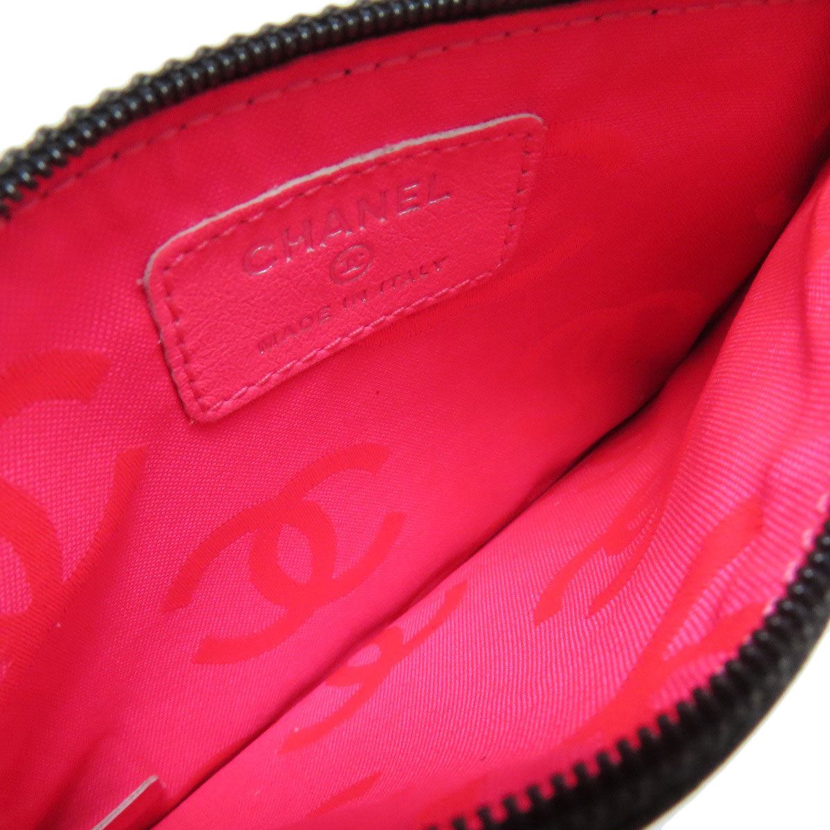 CHANEL COCO Mark Accessory pouch Lambskin Ladies [Used]