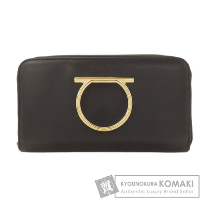 Salvatore Ferragamo GanciniHardware Long wallet (with coin pocket) Leather Ladies [Used]