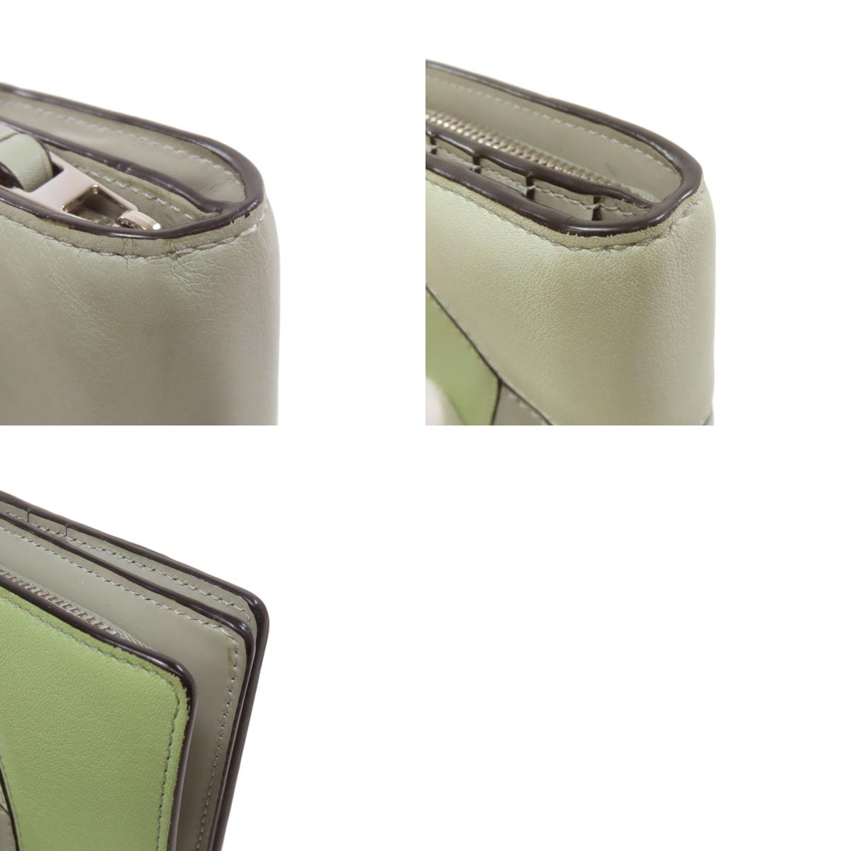 LOEWE Puzzle Compact Bifold Wallet with Coin Pocket Calf Ladies [Used]