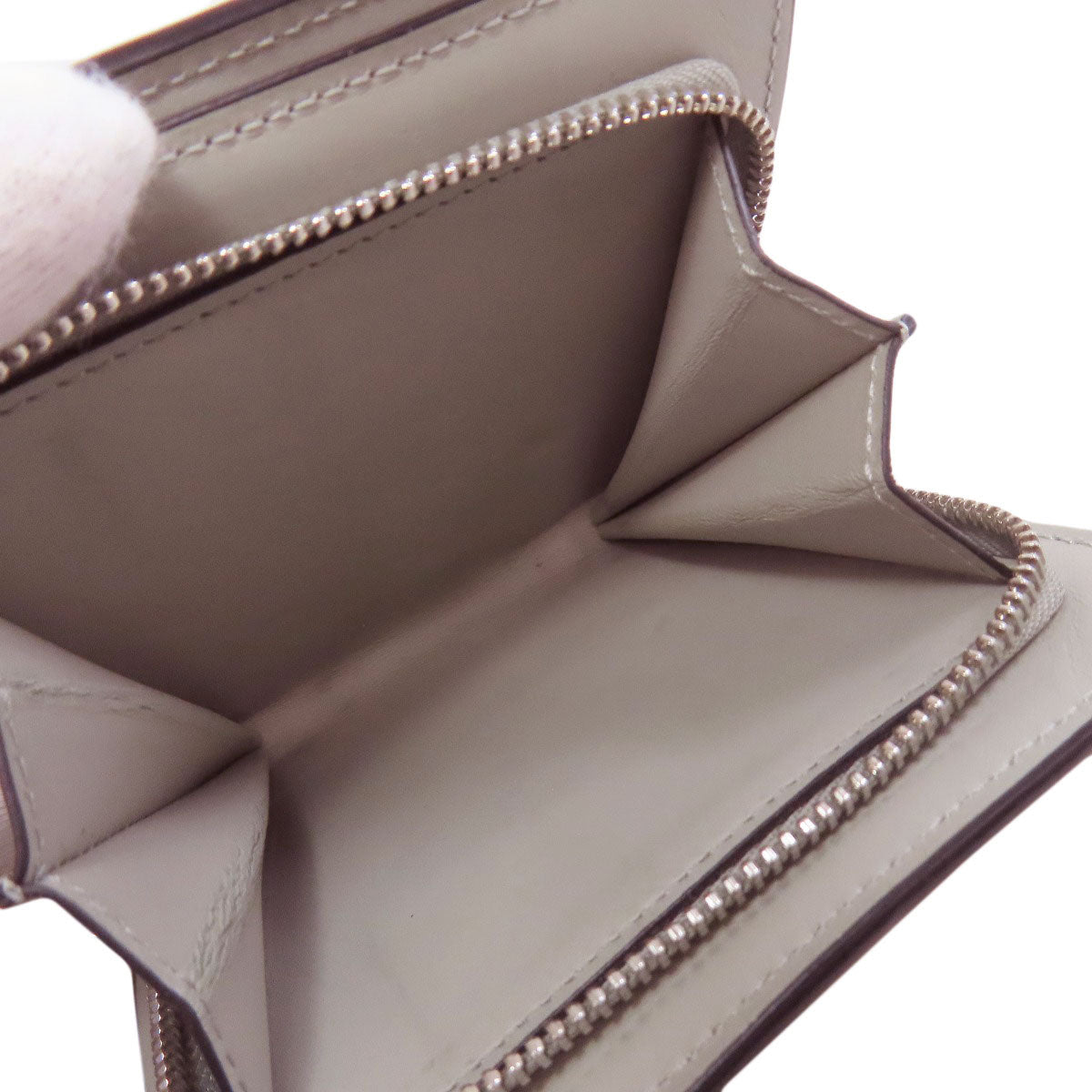 LOEWE Puzzle Compact Bifold Wallet with Coin Pocket Calf Ladies [Used]