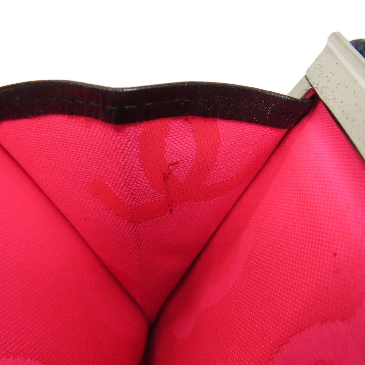 CHANEL CAMBON LINE SilverHardware Bifold Wallet with Coin Pocket Calf Ladies [Used]