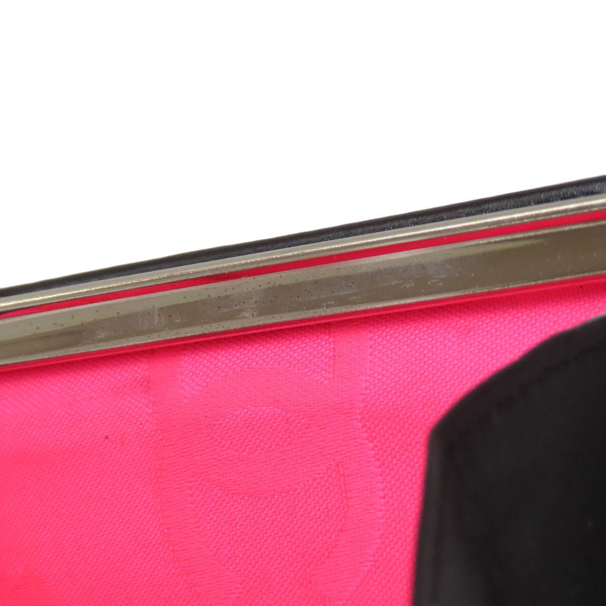 CHANEL CAMBON LINE SilverHardware Bifold Wallet with Coin Pocket Calf Ladies [Used]