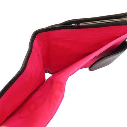 CHANEL CAMBON LINE SilverHardware Bifold Wallet with Coin Pocket Calf Ladies [Used]