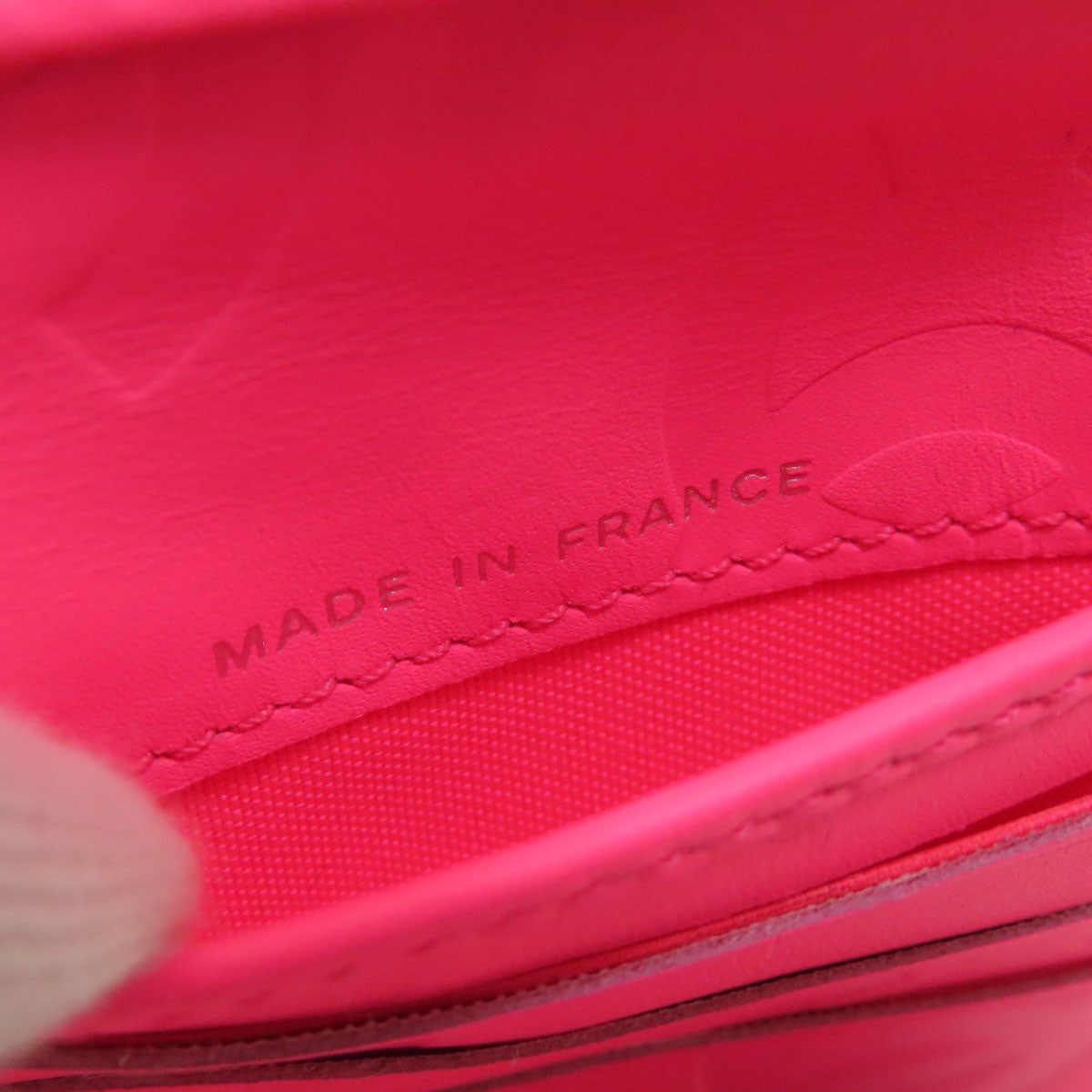 CHANEL CAMBON LINE SilverHardware Bifold Wallet with Coin Pocket Calf Ladies [Used]