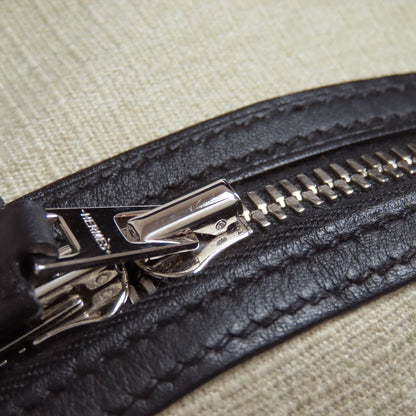 HERMES Slicked Back SilverHardware Backpack Â· Daypack Canvas CalfLadies [Used]