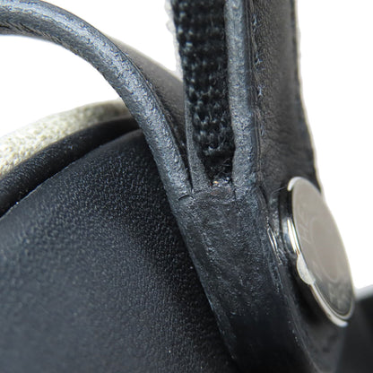 HERMES Slicked Back SilverHardware Backpack Â· Daypack Canvas CalfLadies [Used]