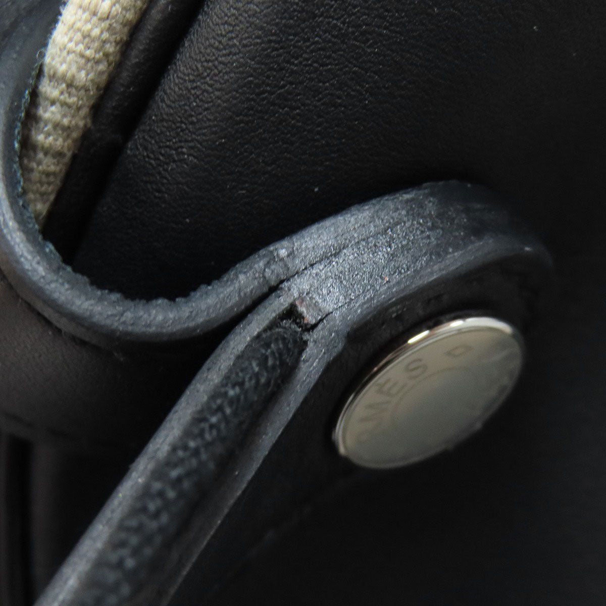 HERMES Slicked Back SilverHardware Backpack Â· Daypack Canvas CalfLadies [Used]