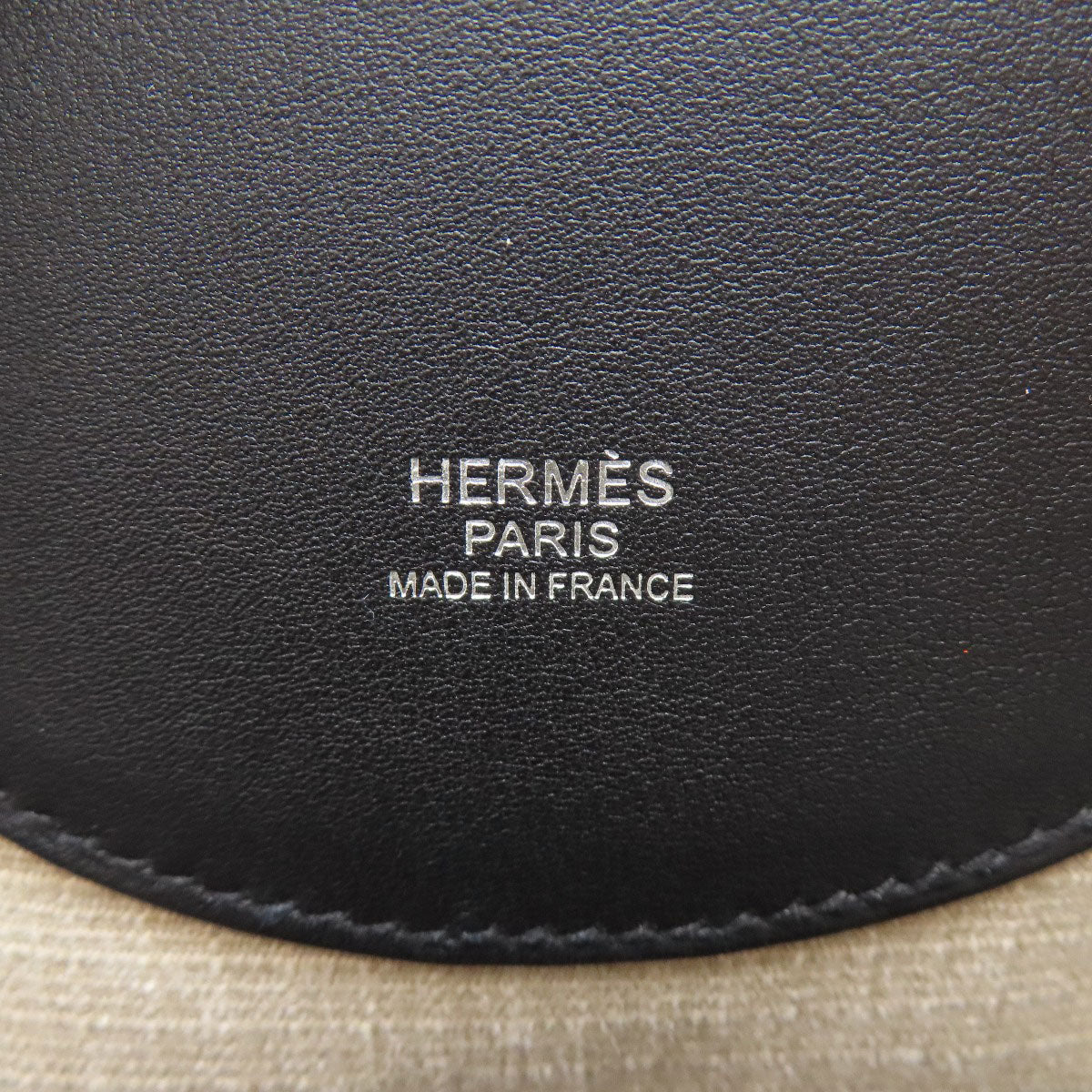 HERMES Slicked Back SilverHardware Backpack Â· Daypack Canvas CalfLadies [Used]