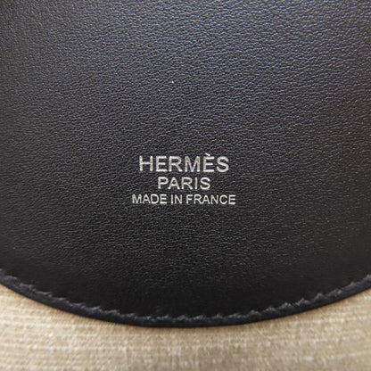 HERMES Slicked Back SilverHardware Backpack Â· Daypack Canvas CalfLadies [Used]