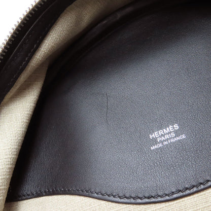 HERMES Slicked Back SilverHardware Backpack Â· Daypack Canvas CalfLadies [Used]