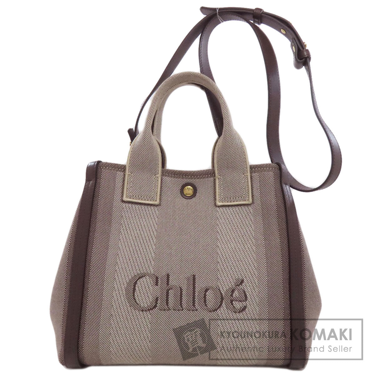 CHLOE Carry Small Handbag Canvas Ladies [Used]