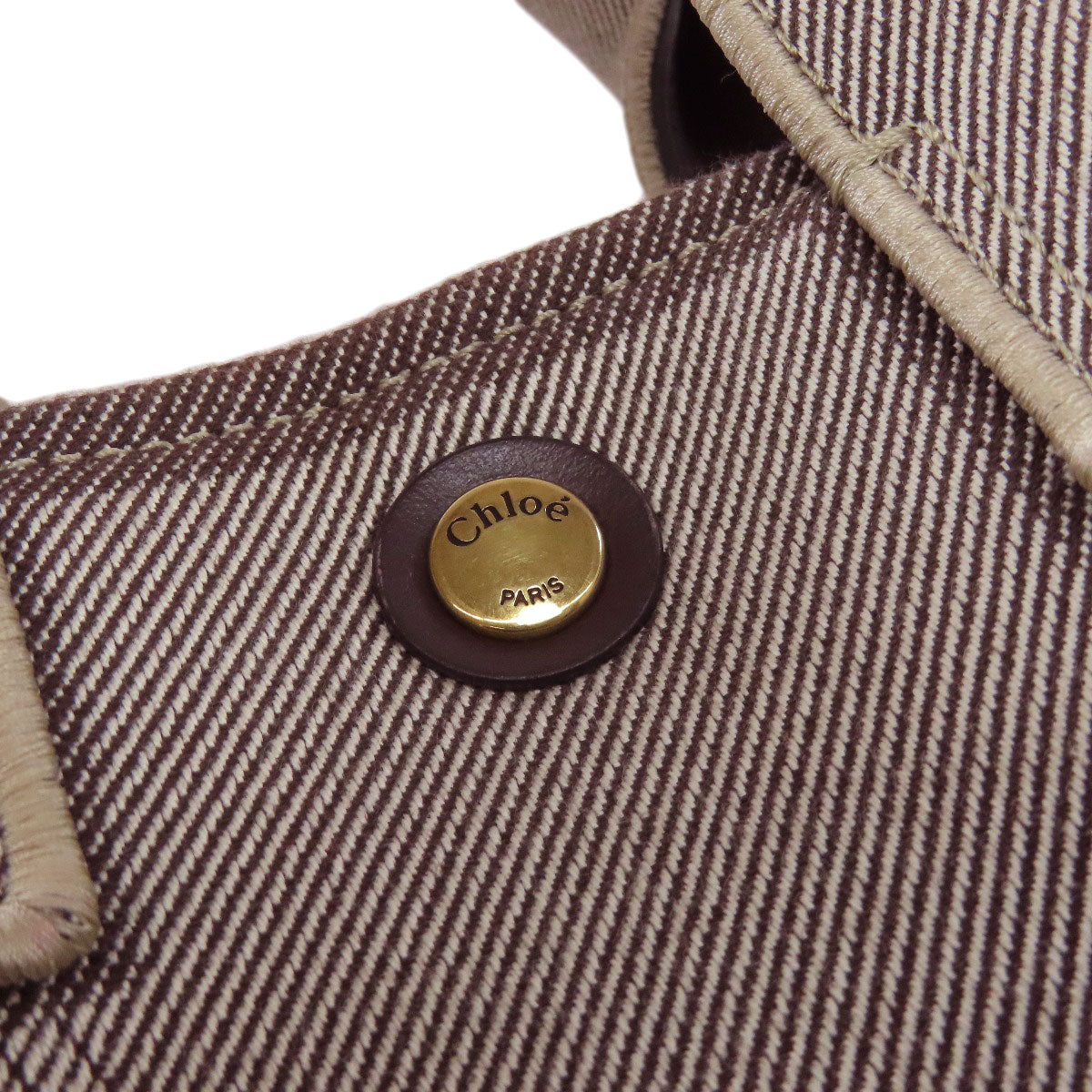 CHLOE Carry Small Handbag Canvas Ladies [Used]