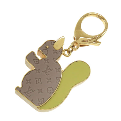 LOUIS VUITTON M66128 Bijoux Sac Animania Squirrel Motif Bag Charm key ring Metal Ladies [Used]