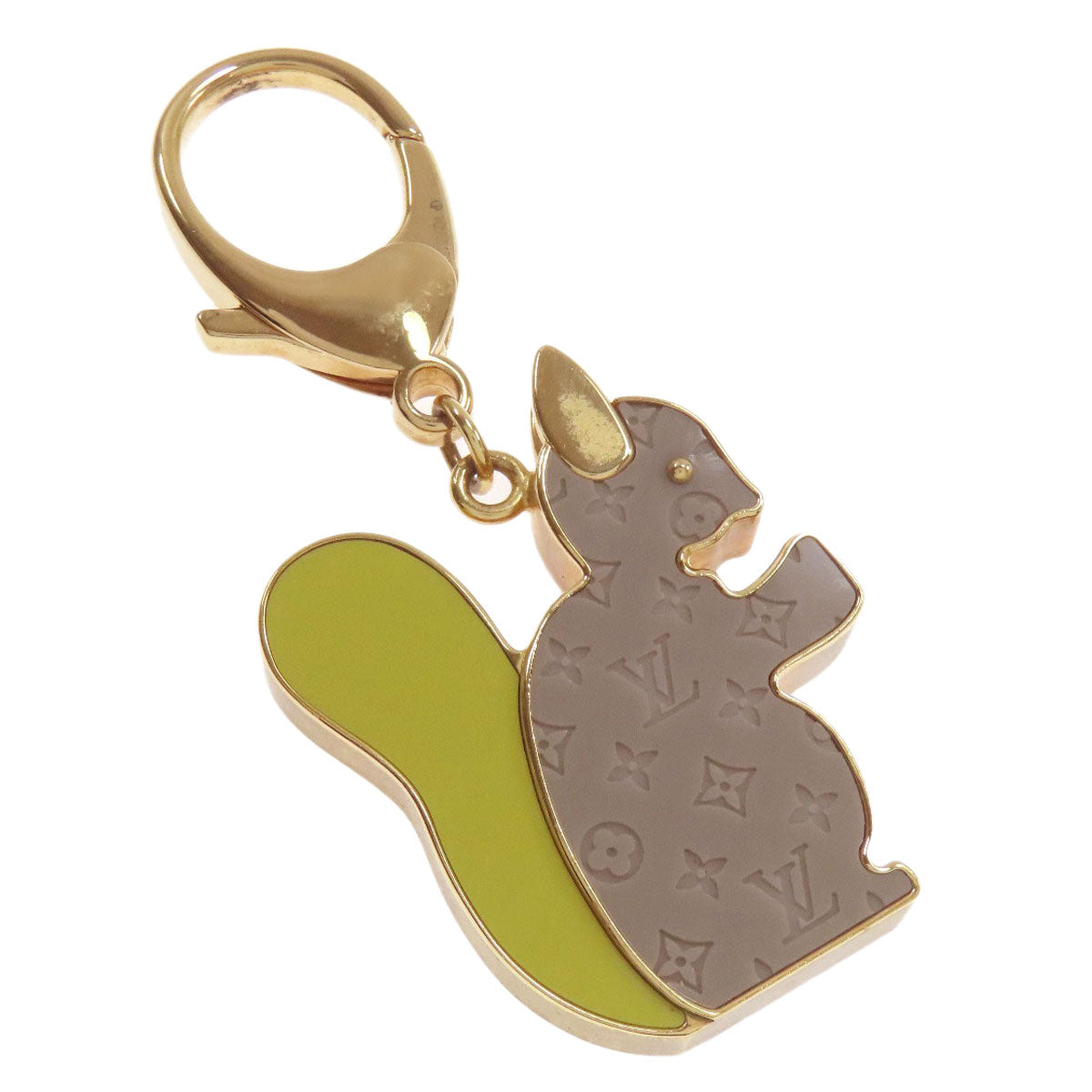 LOUIS VUITTON M66128 Bijoux Sac Animania Squirrel Motif Bag Charm key ring Metal Ladies [Used]